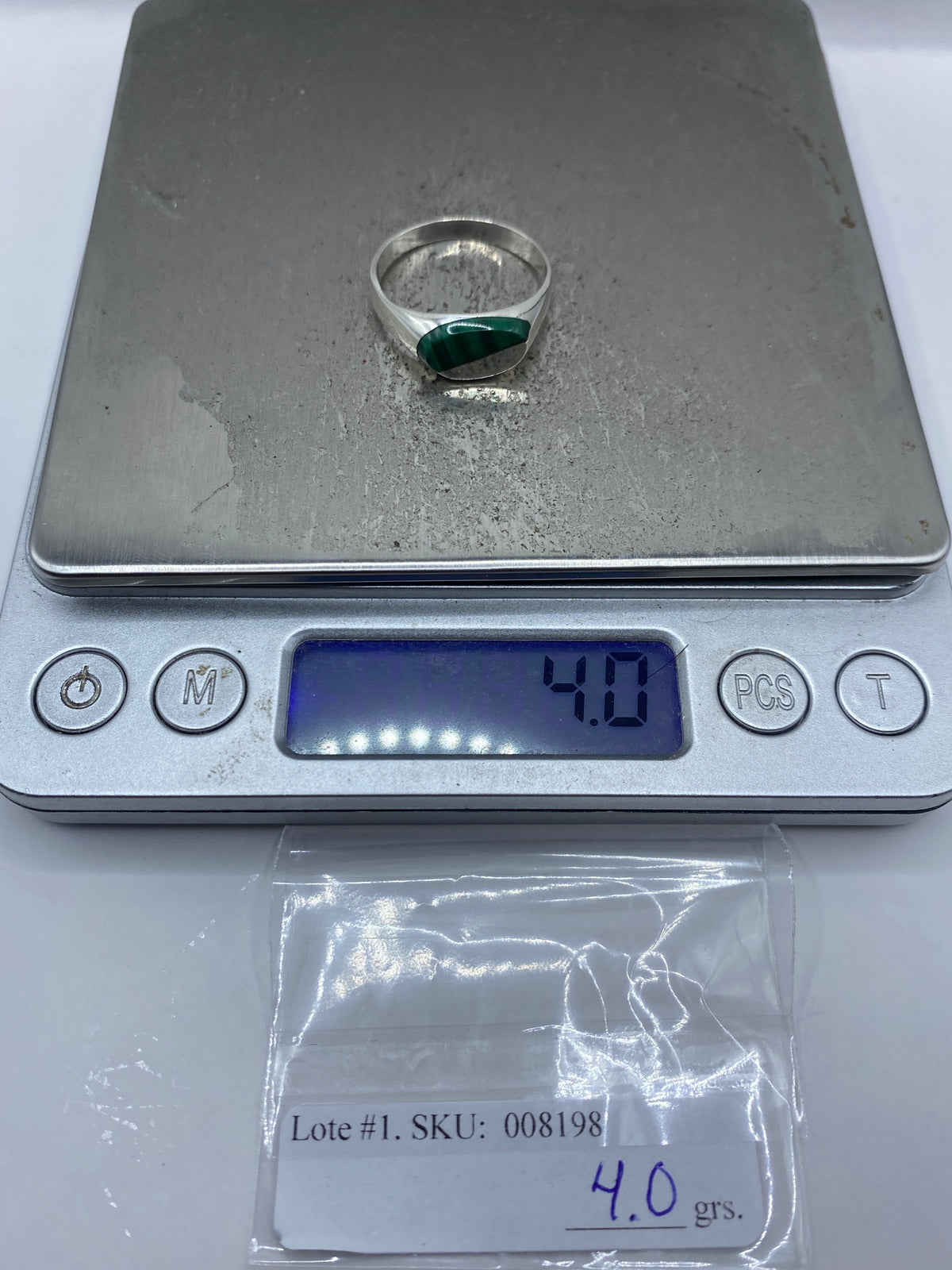 Anillo de Plata con Malaquita Verde — Taxco 925 — foto 7