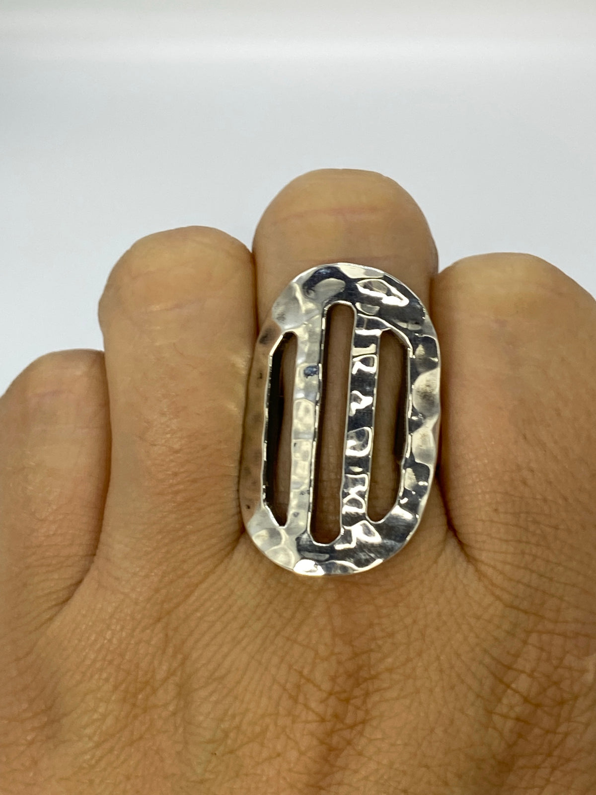 Anillo de Plata Cartoneado Geométrico — Taxco 925 — foto 6