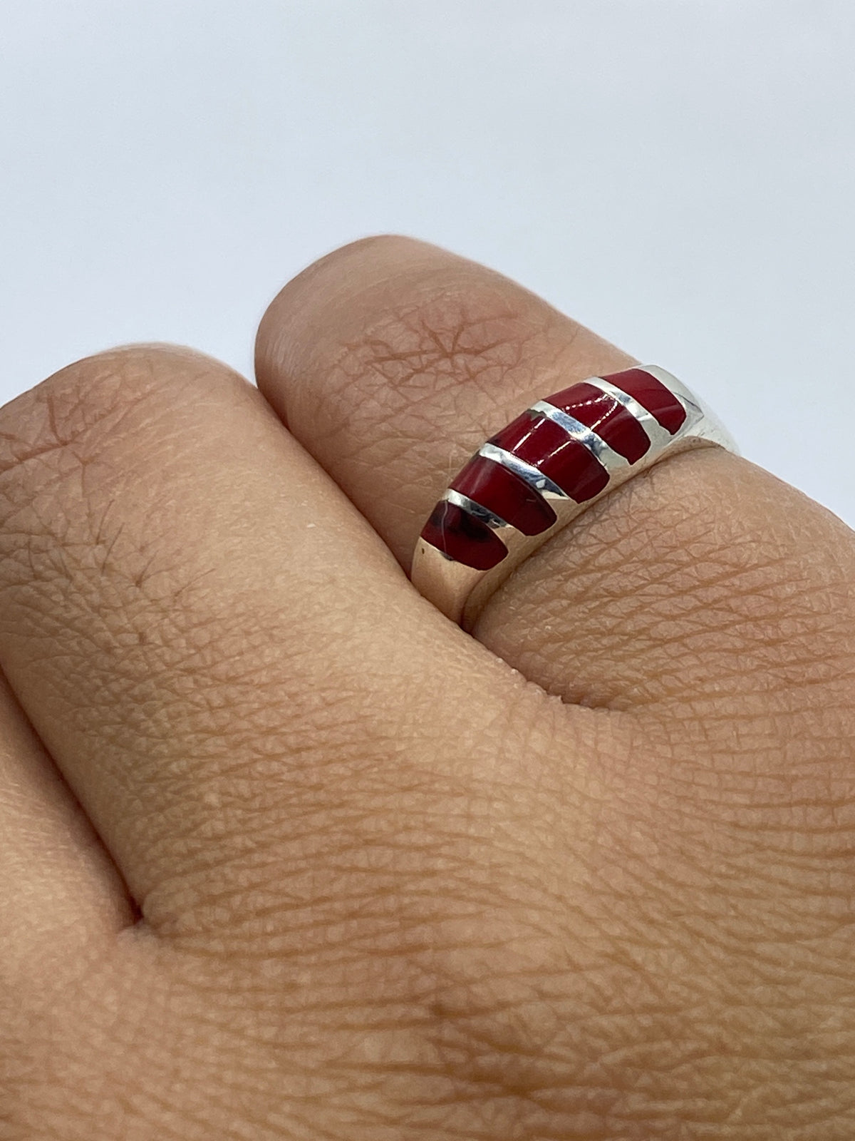 Anillo de Plata Coral Rojo — Taxco 925 — foto 6