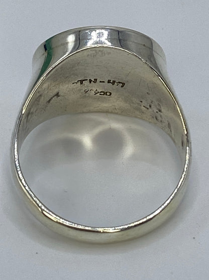 Anillo Calendario Azteca Plata 950 — Repujado Taxco — foto 5