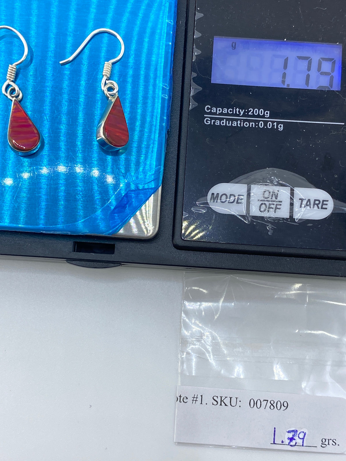 Aretes Plata Ópalo de Fuego Rosa — Taxco 950 — foto 6