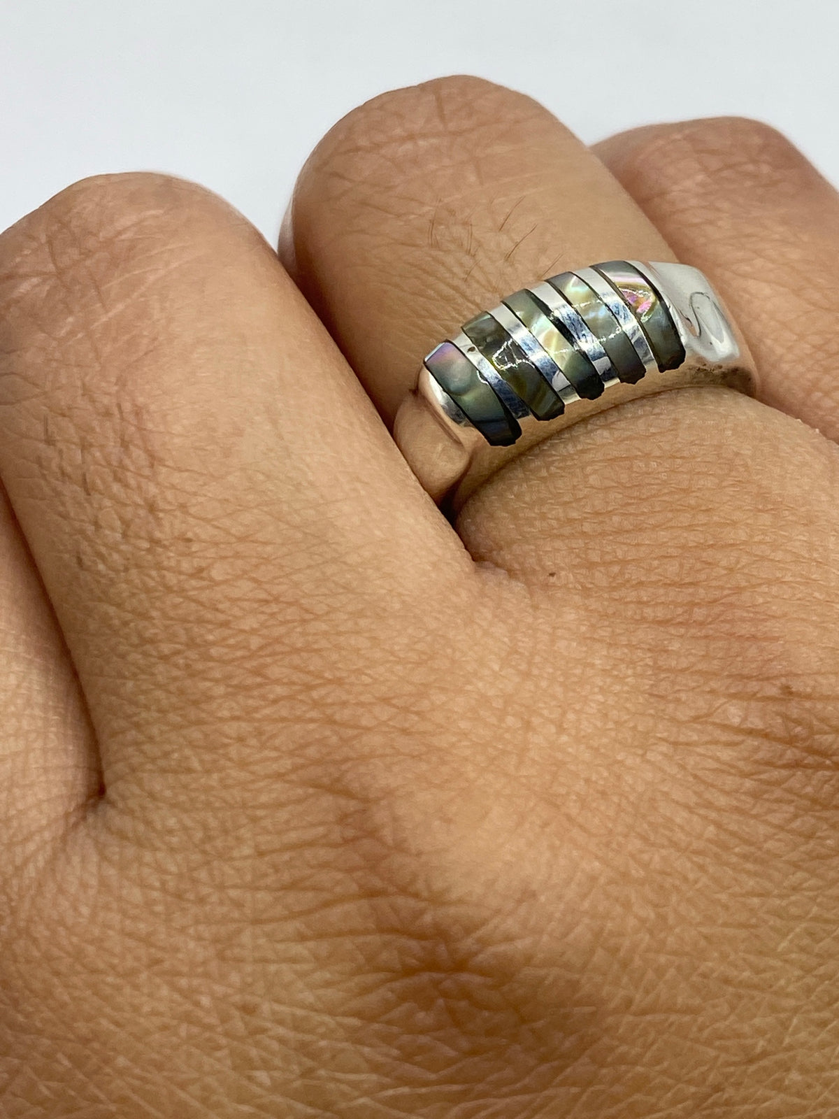 Anillo de Plata con Concha de Abulón — Taxco 925 — foto 6