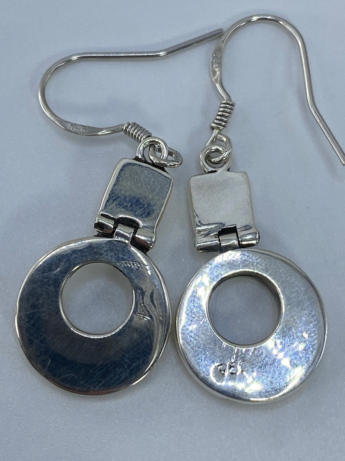 Aretes de Plata con Ópalo de Fuego Multicolor — Taxco 950 — foto 5