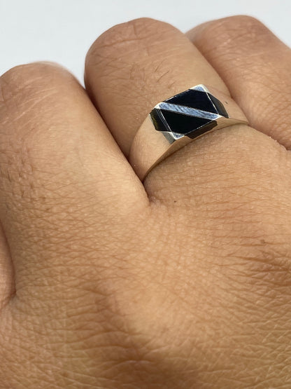 Anillo de Plata Ónix Negro Minimalista — Taxco 925 — foto 6