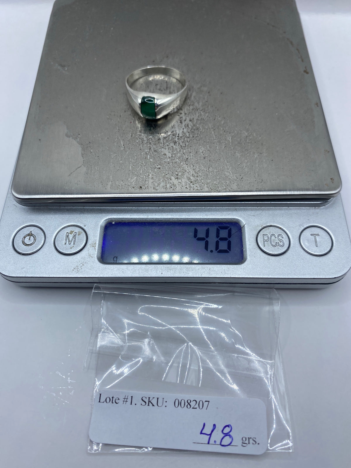 Anillo de Plata Malaquita Verde — Taxco 925 — foto 7