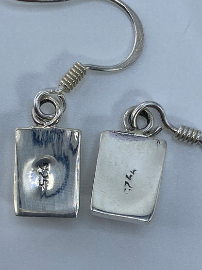 Aretes de Plata Ópalo de Fuego Verde — Taxco 925 — foto 5