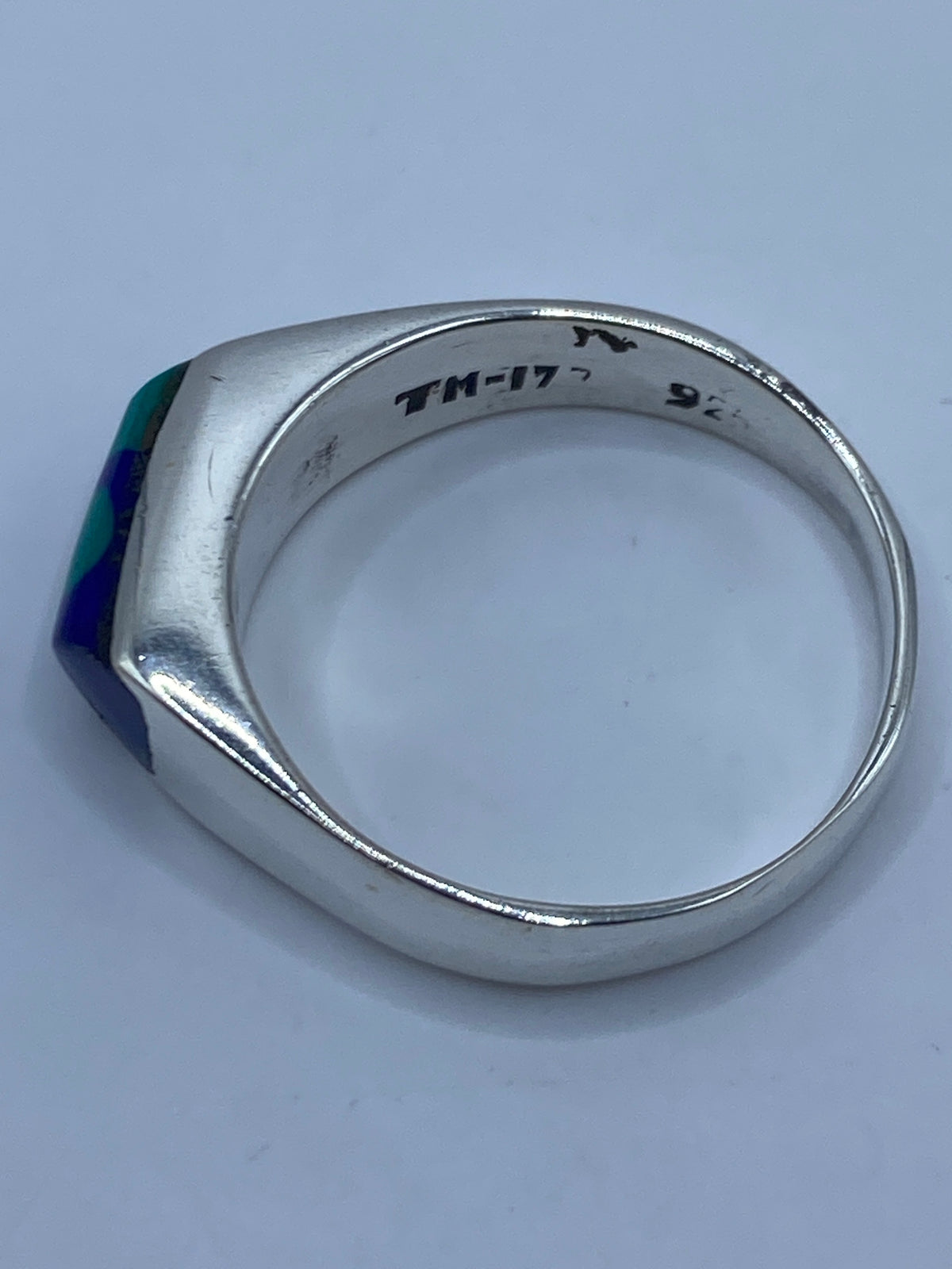 Anillo de Plata 925 con Piedra Azul — Taxco — foto 5