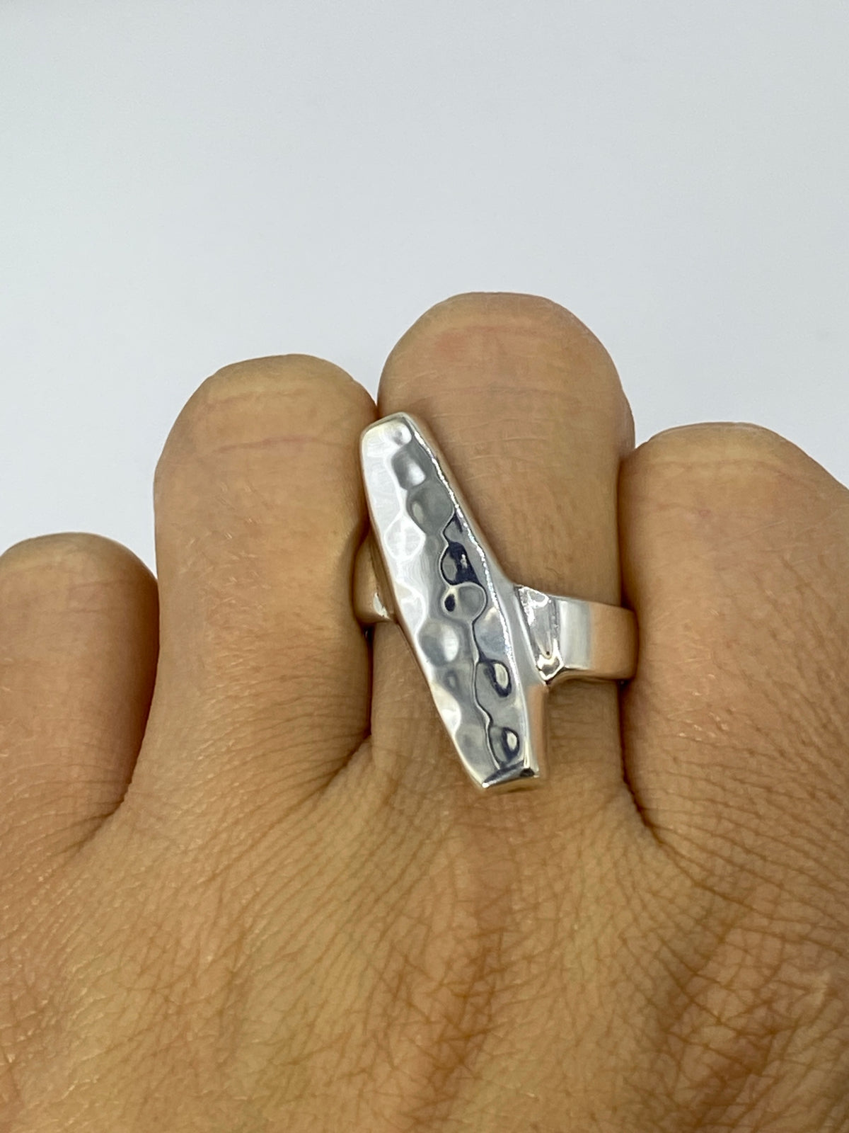 Anillo de Plata Repujado Geométrico — Taxco 925 — foto 6