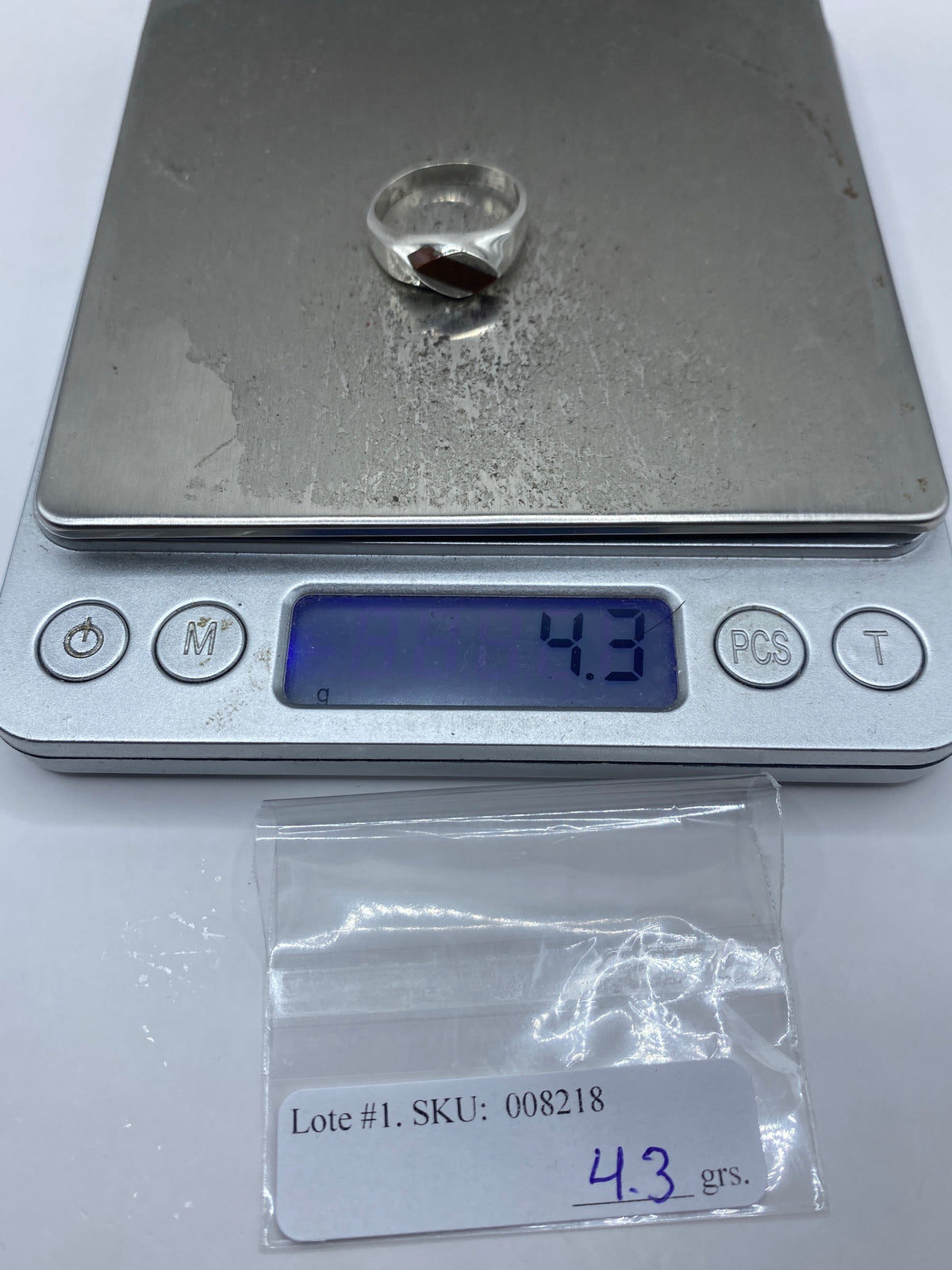 Anillo de Plata 925 con Piedra Incrustada — Taxco Unisex — foto 7