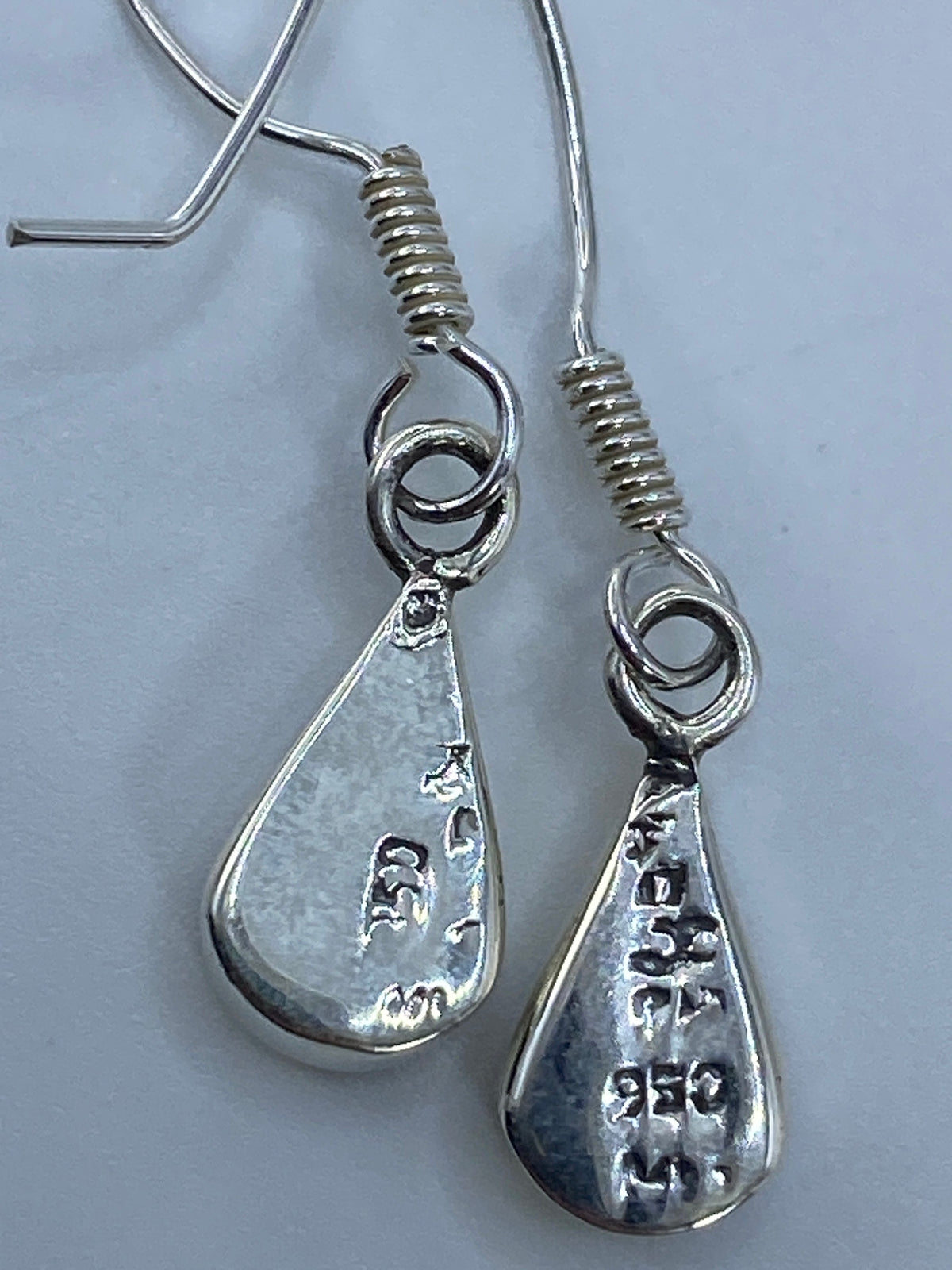 Aretes de Plata con Ópalo de Fuego Multicolor — Taxco 925 — foto 5