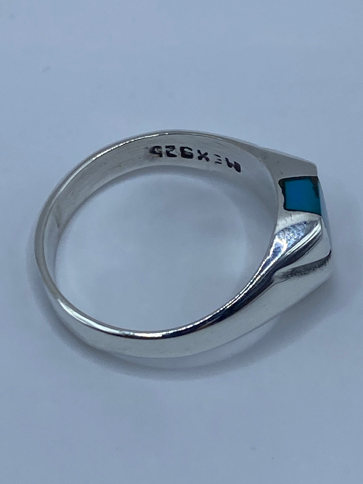 Anillo de Plata con Turquesa Azul Cielo — Taxco 925 — foto 5