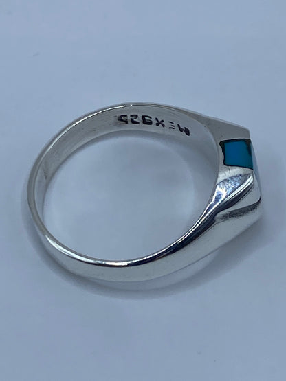 Anillo de Plata con Turquesa Azul Cielo — Taxco 925 — foto 5