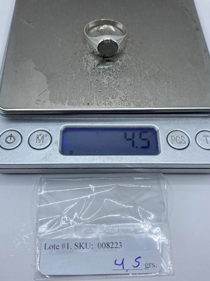 Anillo de Plata con Concha de Abulón Iridiscente — Taxco 925 — foto 7
