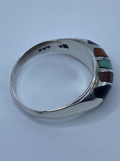 Anillo de Plata Turquesa y Ónix — Taxco 925 — foto 5