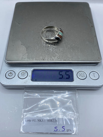 Anillo de Plata Turquesa y Ónix — Taxco 925 — foto 7