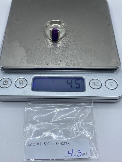 Anillo de Plata con Piedra Morada — Taxco 925 — foto 7