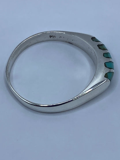 Anillo de Plata Turquesa Azul Cielo — Hecho a la Medida — foto 5
