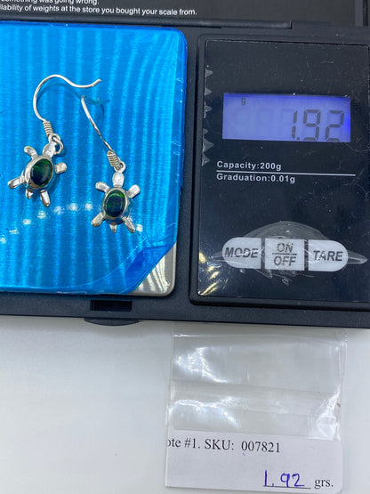 Aretes de Plata con Ópalo de Fuego Verde — Taxco 925 — foto 6