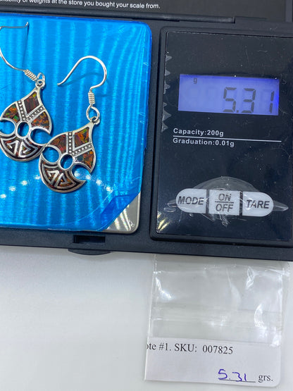 Aretes de Plata Ópalo de Fuego Multicolor — Taxco 950 — foto 6
