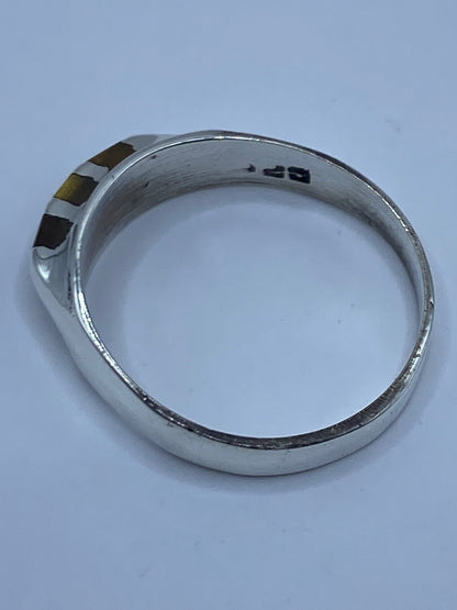Anillo de Plata Ojo de Gato Café — Taxco 925 — foto 5