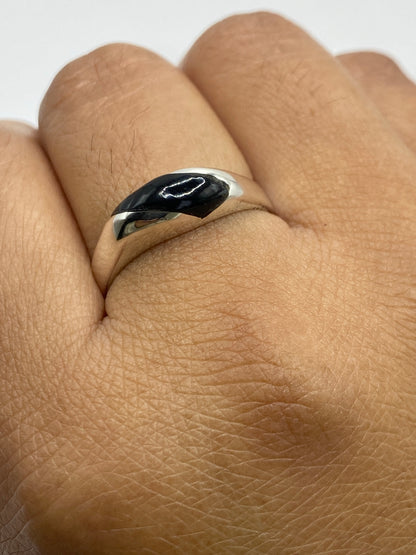 Anillo de Plata 925 con Ónix Negra — Solitario Taxco — foto 6