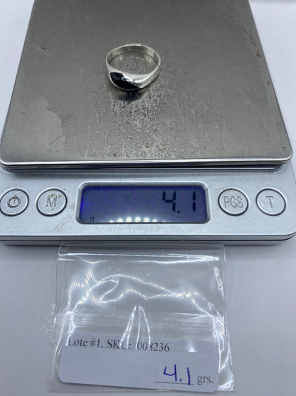 Anillo de Plata 925 con Ónix Negra — Solitario Taxco — foto 7