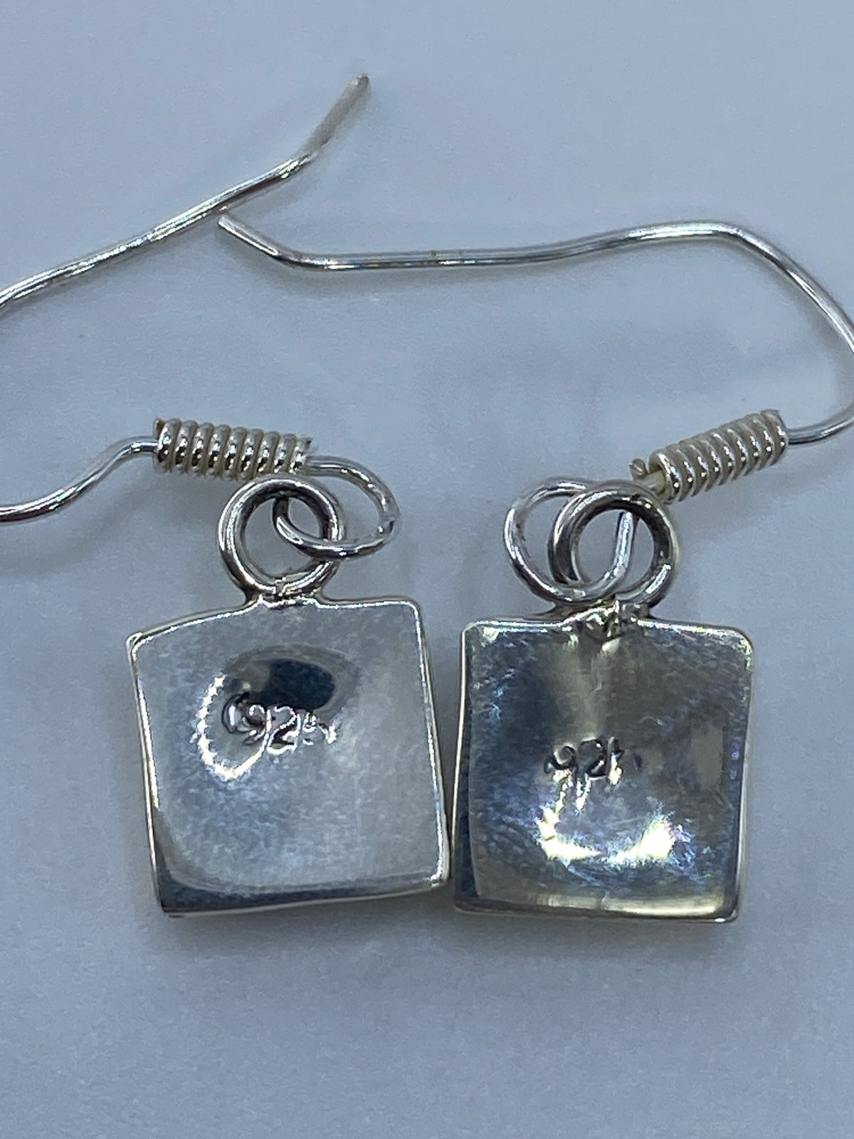 Aretes de Plata con Ópalo de Fuego Verde Olivo — Taxco 925 — foto 5