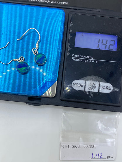 Aretes de Plata Ópalo de Fuego Verde — Taxco 925 — foto 6