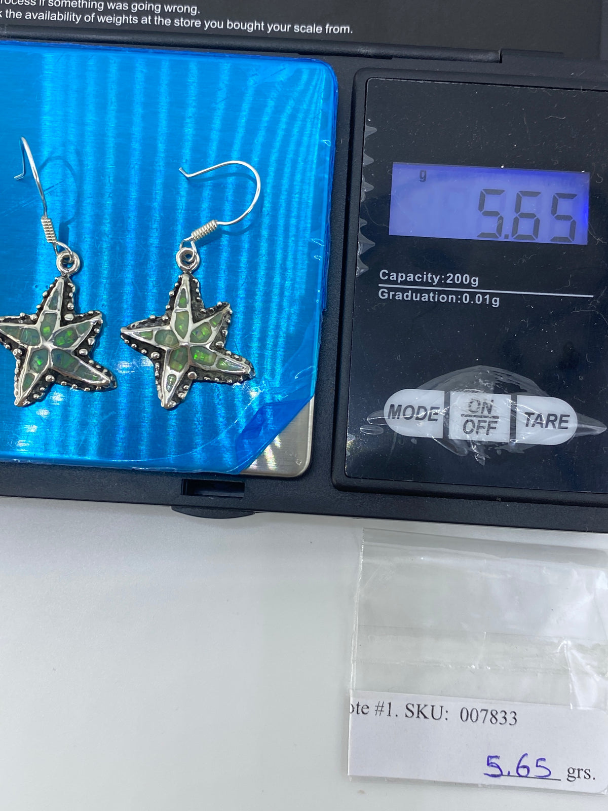 Aretes de Plata Ópalo de Fuego Verde — Taxco 950 — foto 6