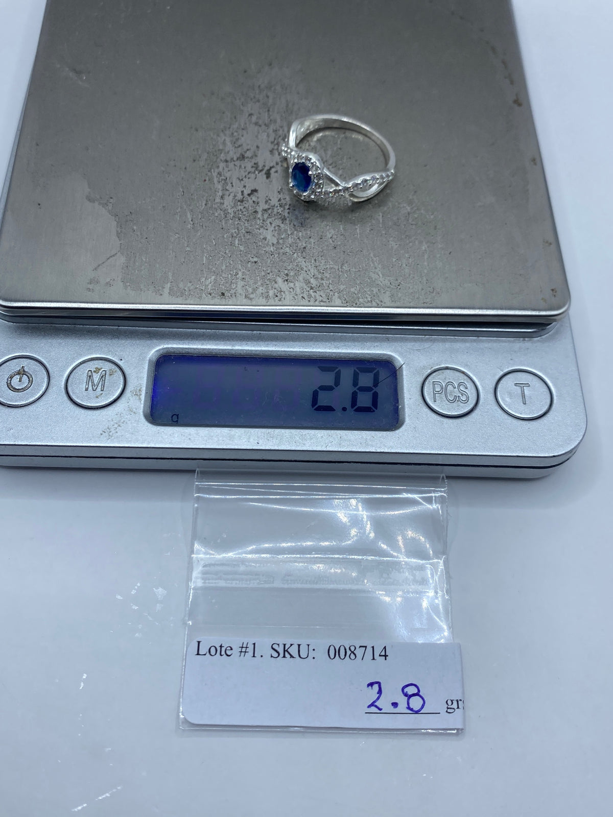 Anillo de Plata Circonia Azul y Micro-Circonia — Taxco 925 — foto 7