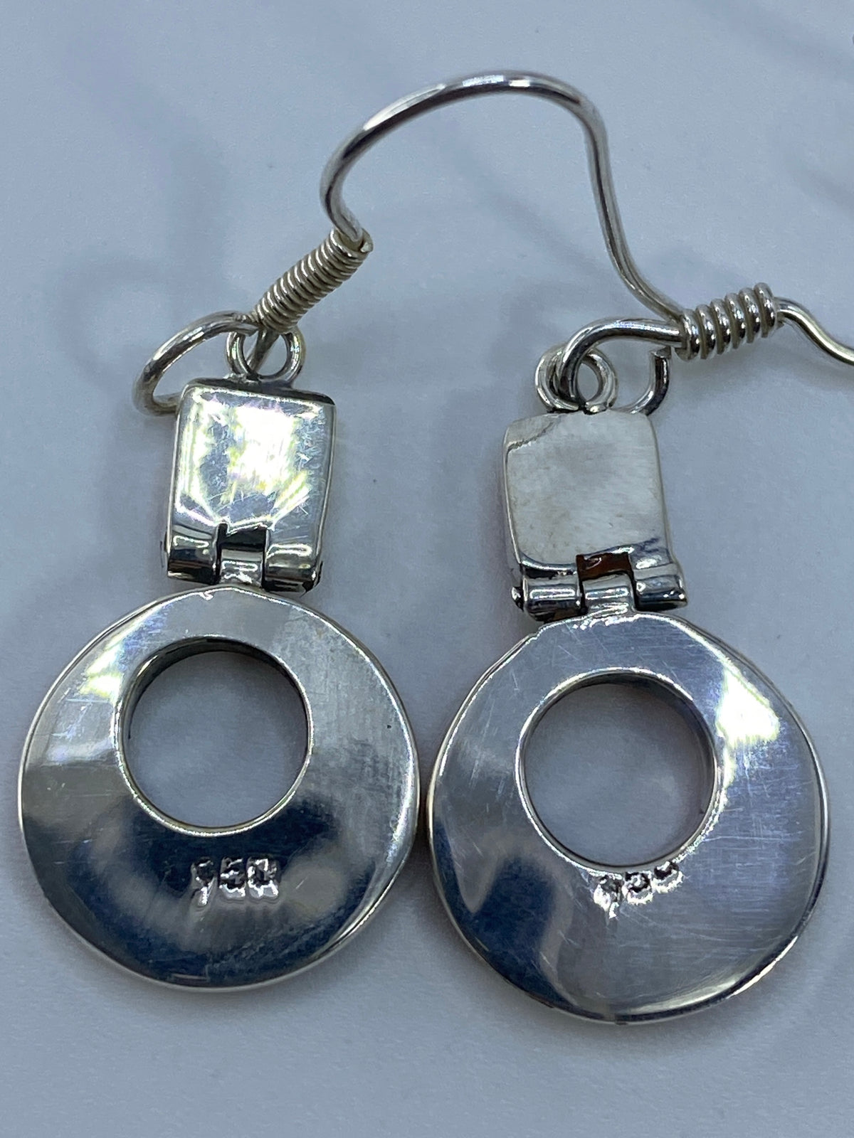 Aretes Plata 950 Ópalo de Fuego Naranja — Taxco — foto 5
