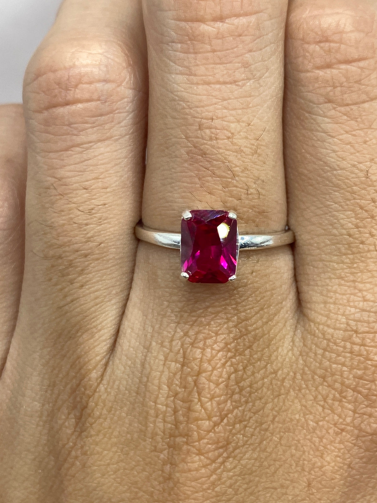 Anillo de Plata Circonia Rosa — Taxco 925 — foto 6