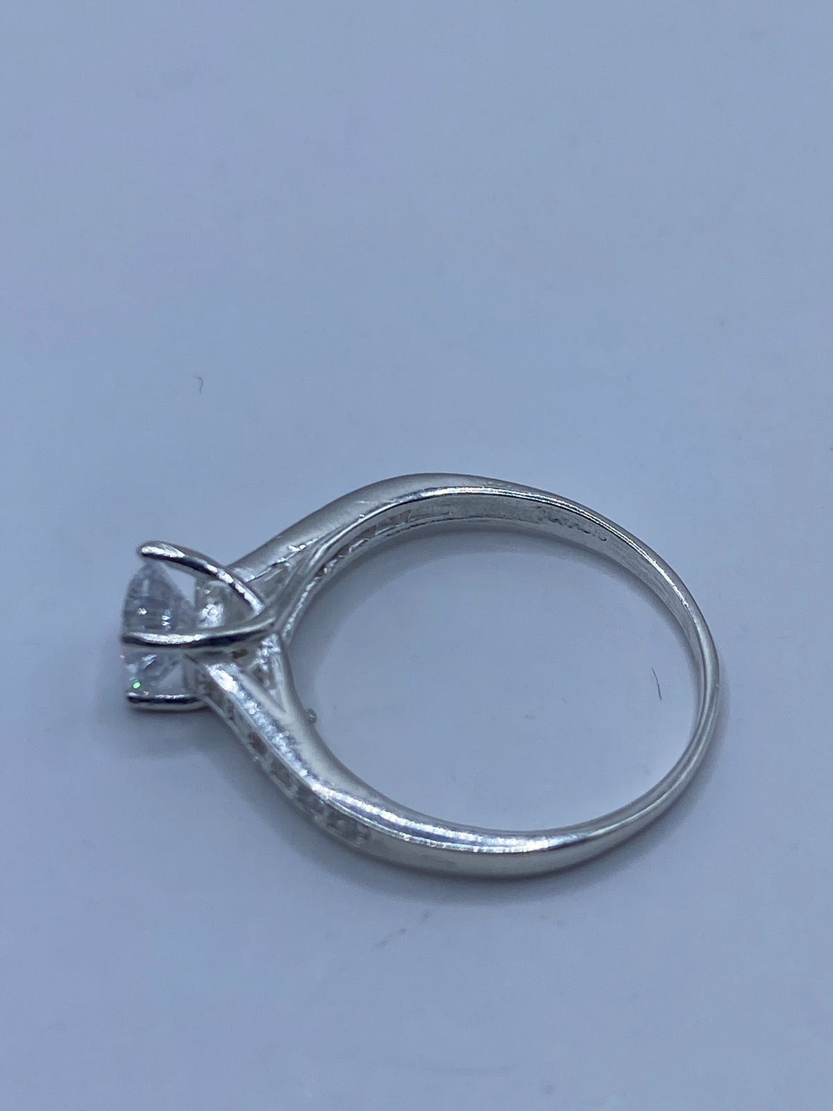 Anillo de Plata Solitario con Circonia Blanca — Taxco 925 — foto 5