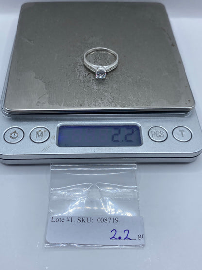 Anillo de Plata Solitario con Circonia Blanca — Taxco 925 — foto 7