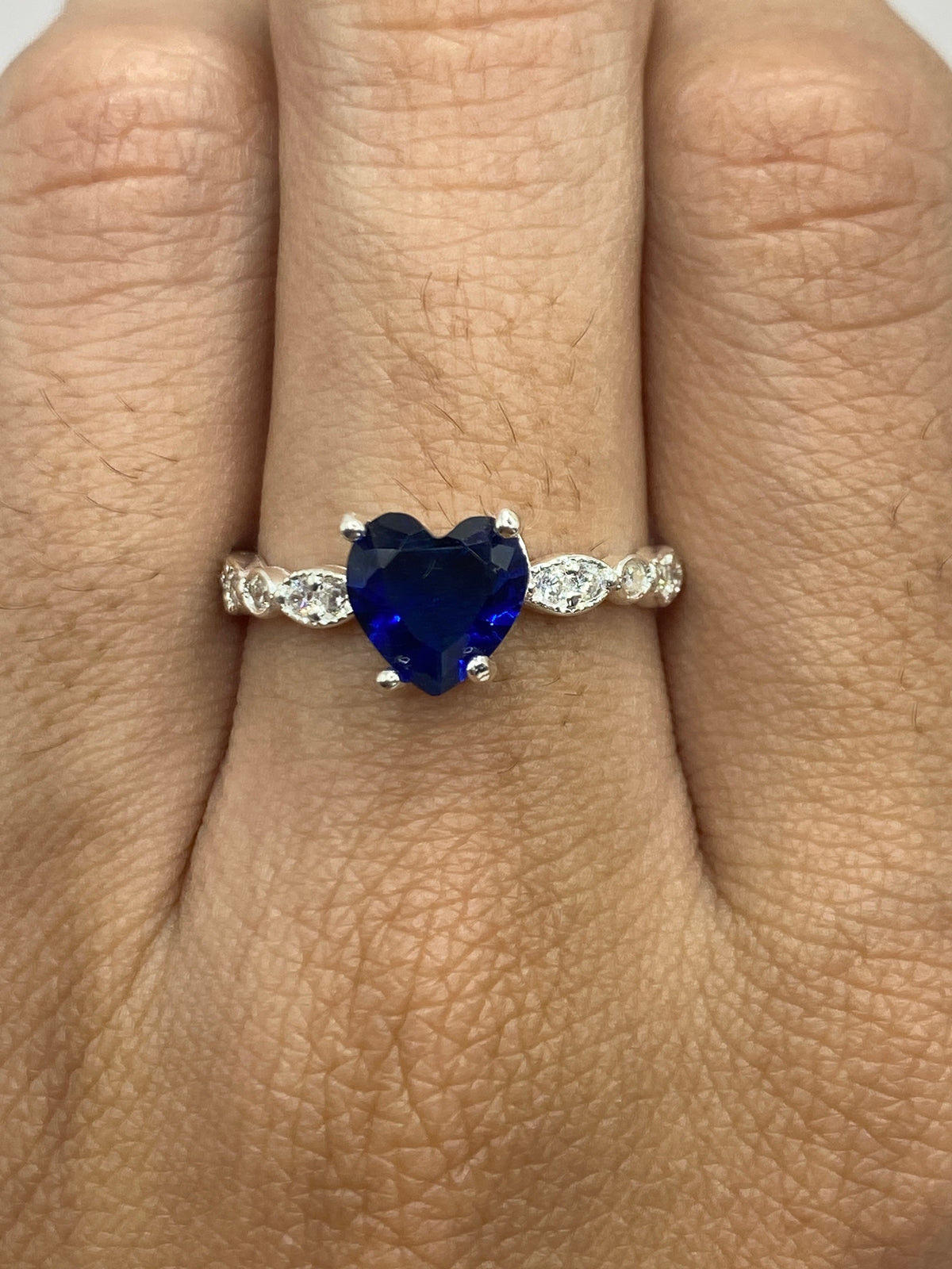 Anillo de Plata Circonia Azul y Micro-Circonia — Taxco 925 — foto 6