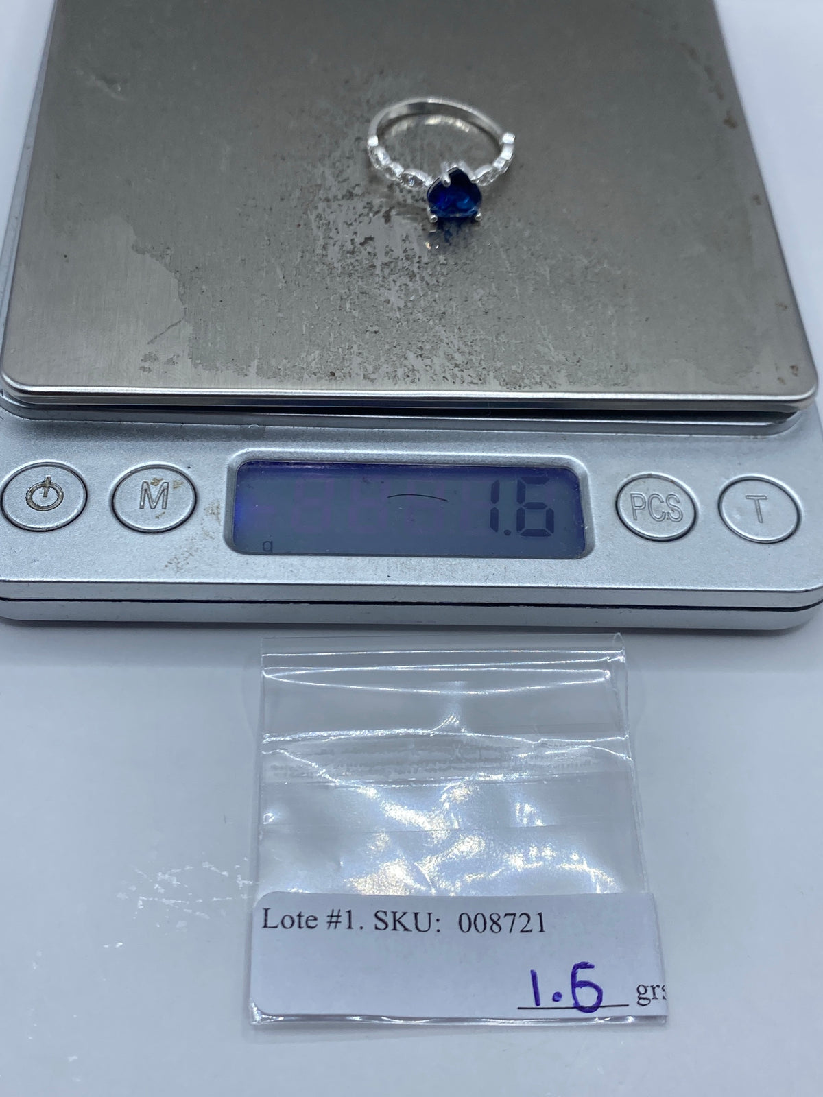 Anillo de Plata Circonia Azul y Micro-Circonia — Taxco 925 — foto 7