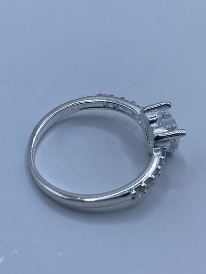 Anillo de Plata Circonia Blanca Solitario — Taxco 925 — foto 5