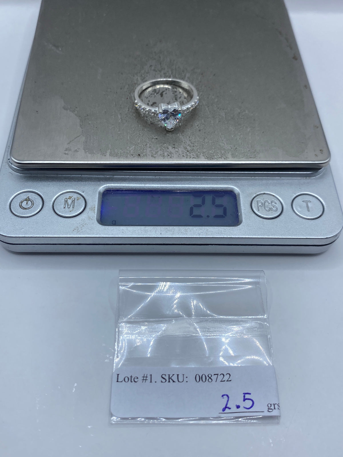 Anillo de Plata Circonia Blanca Solitario — Taxco 925 — foto 7