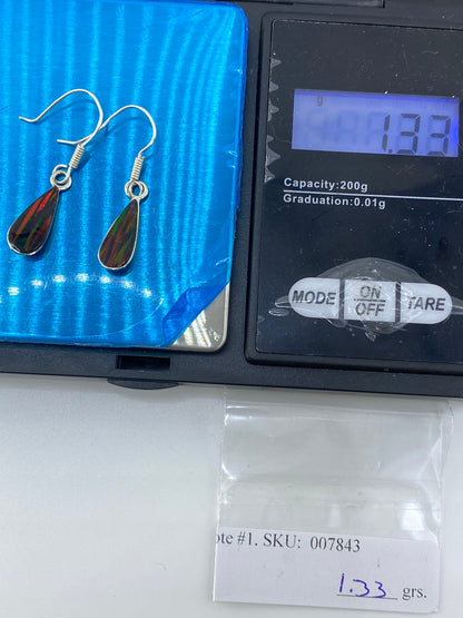Aretes Plata Ópalo de Fuego Multicolor — Taxco 925 — foto 6