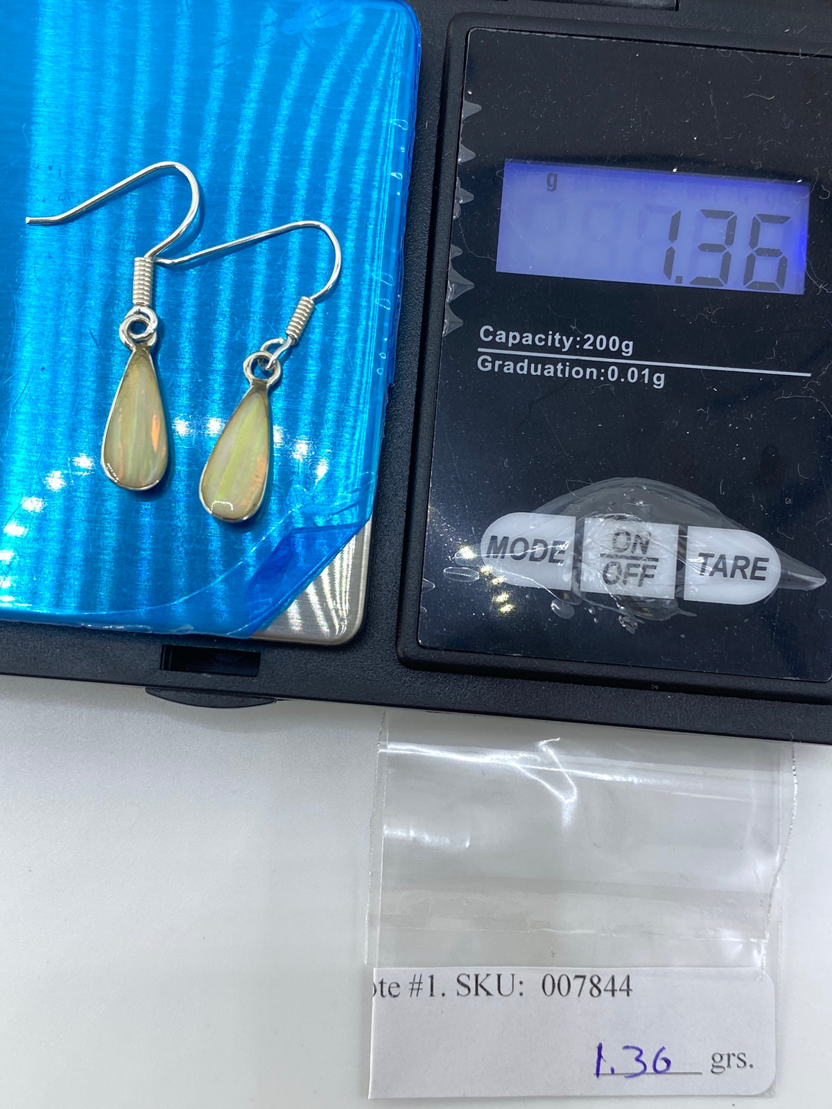 Aretes de Plata Ópalo de Fuego Multicolor — Taxco 925 — foto 6