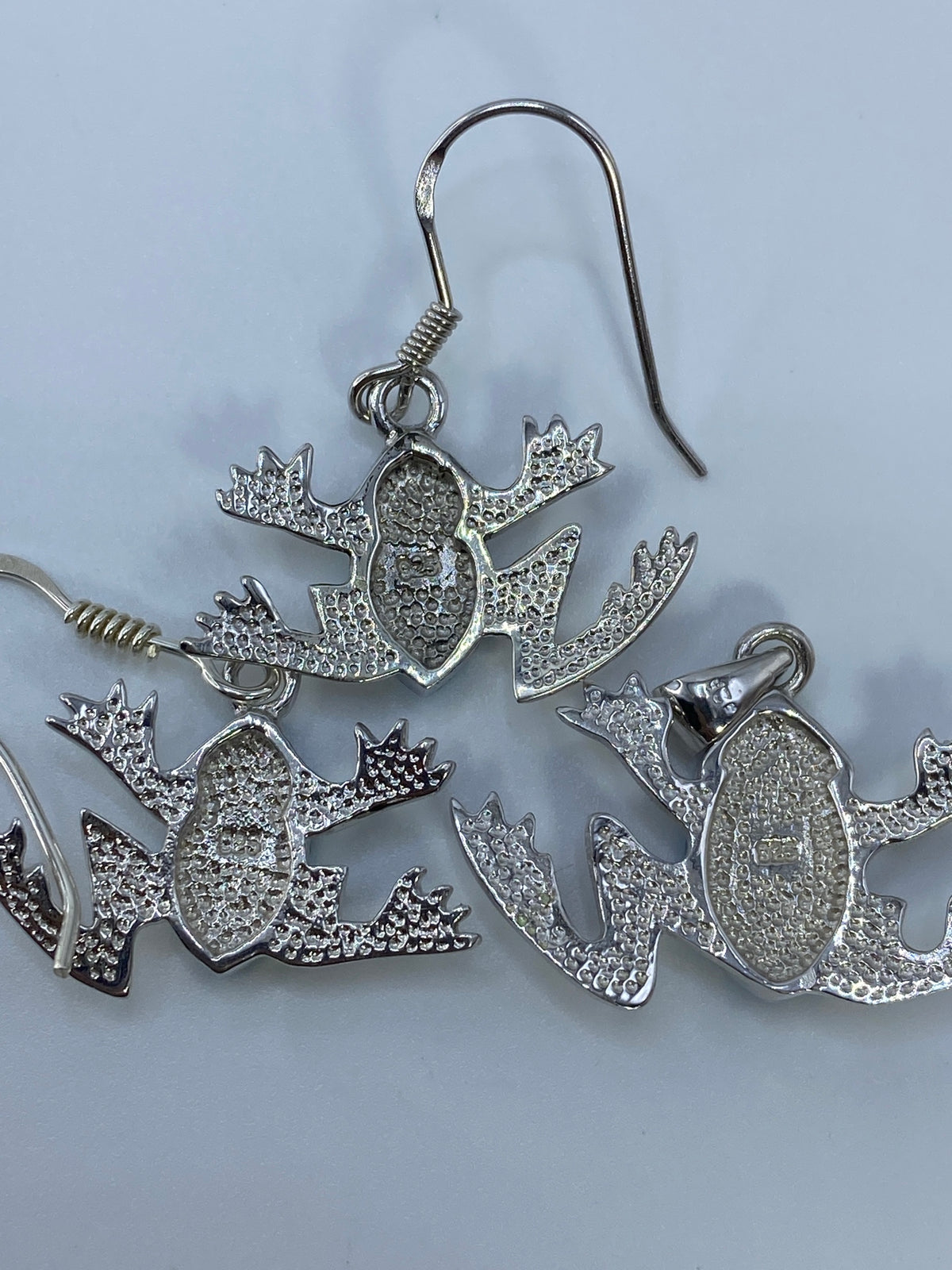 Aretes Rana Plata 925 Ópalo de Fuego — Taxco — foto 5