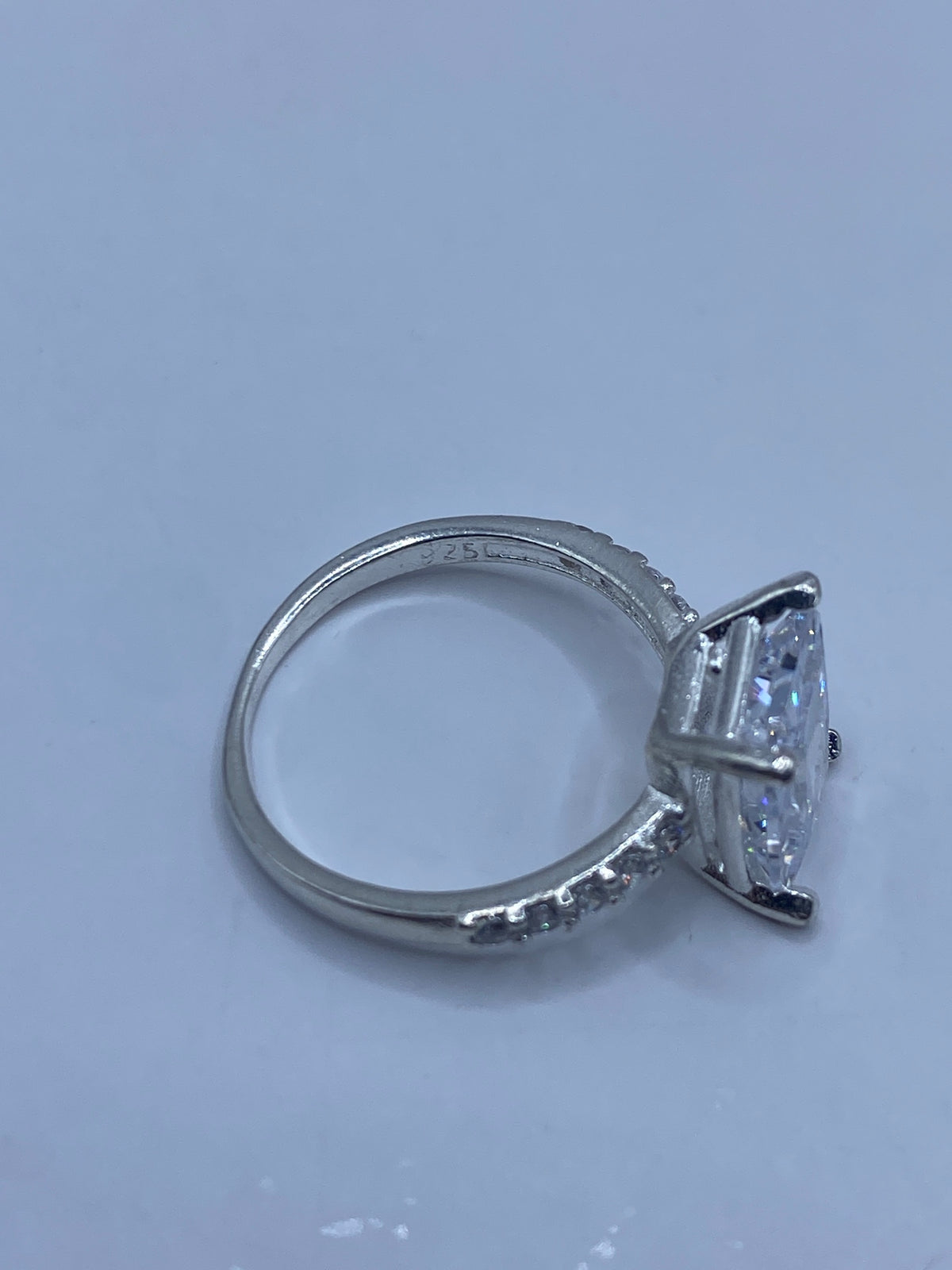 Anillo de Plata Solitario con Circonia Blanca — Taxco 925 — foto 5