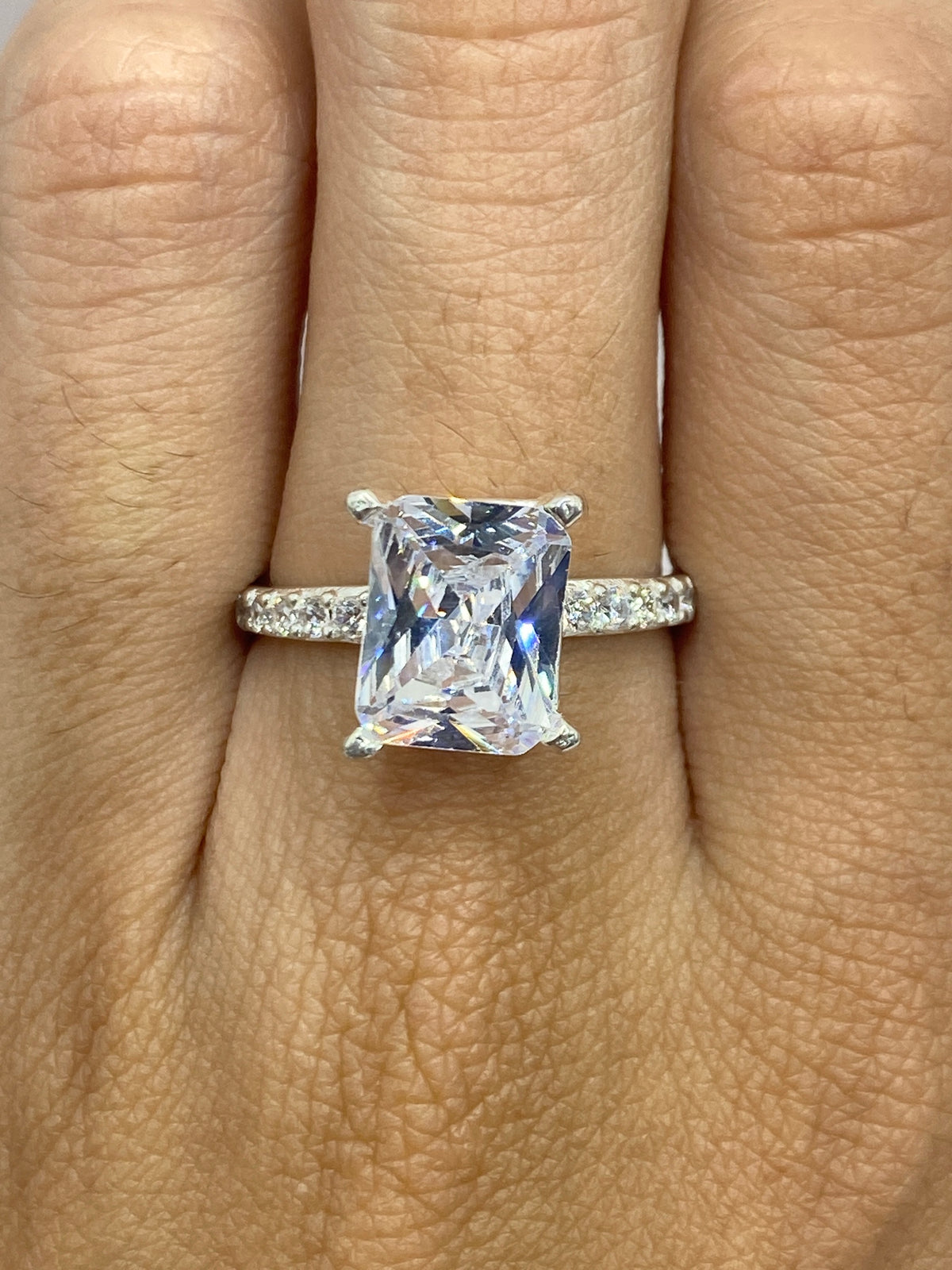 Anillo de Plata Solitario con Circonia Blanca — Taxco 925 — foto 6