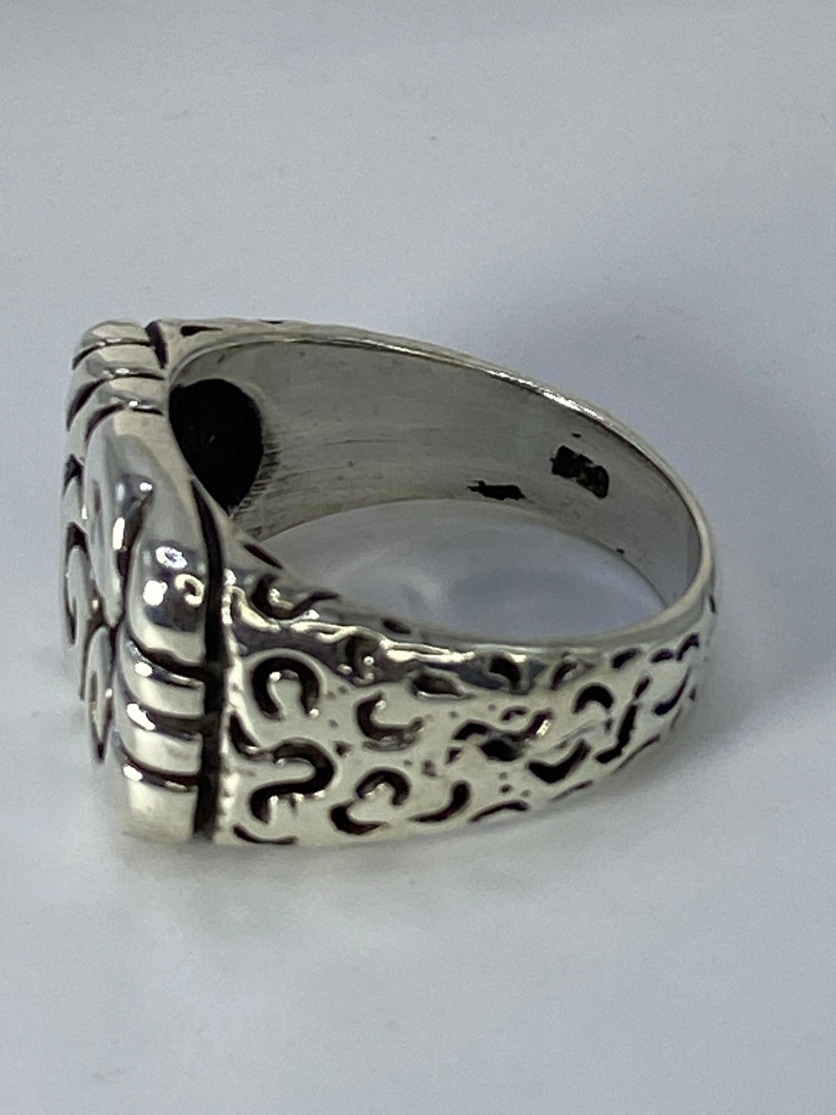 Anillo de Plata Repujada para Hombre — Taxco 950 — foto 5