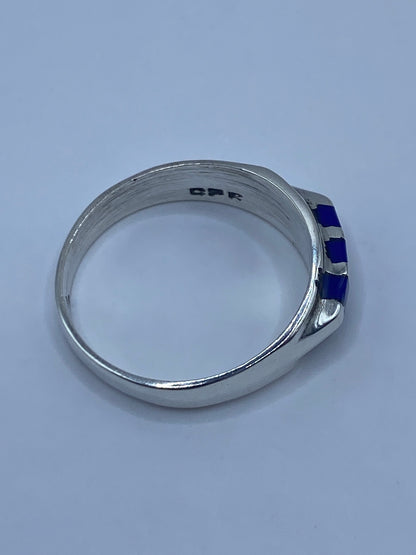Anillo de Plata Lapislázuli Azul — Taxco 925 — foto 5