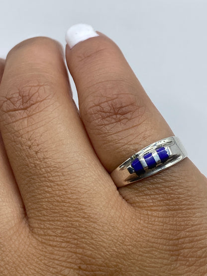 Anillo de Plata Lapislázuli Azul — Taxco 925 — foto 6