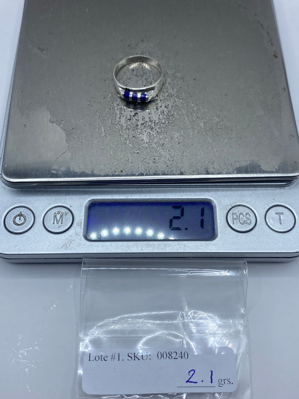 Anillo de Plata Lapislázuli Azul — Taxco 925 — foto 7