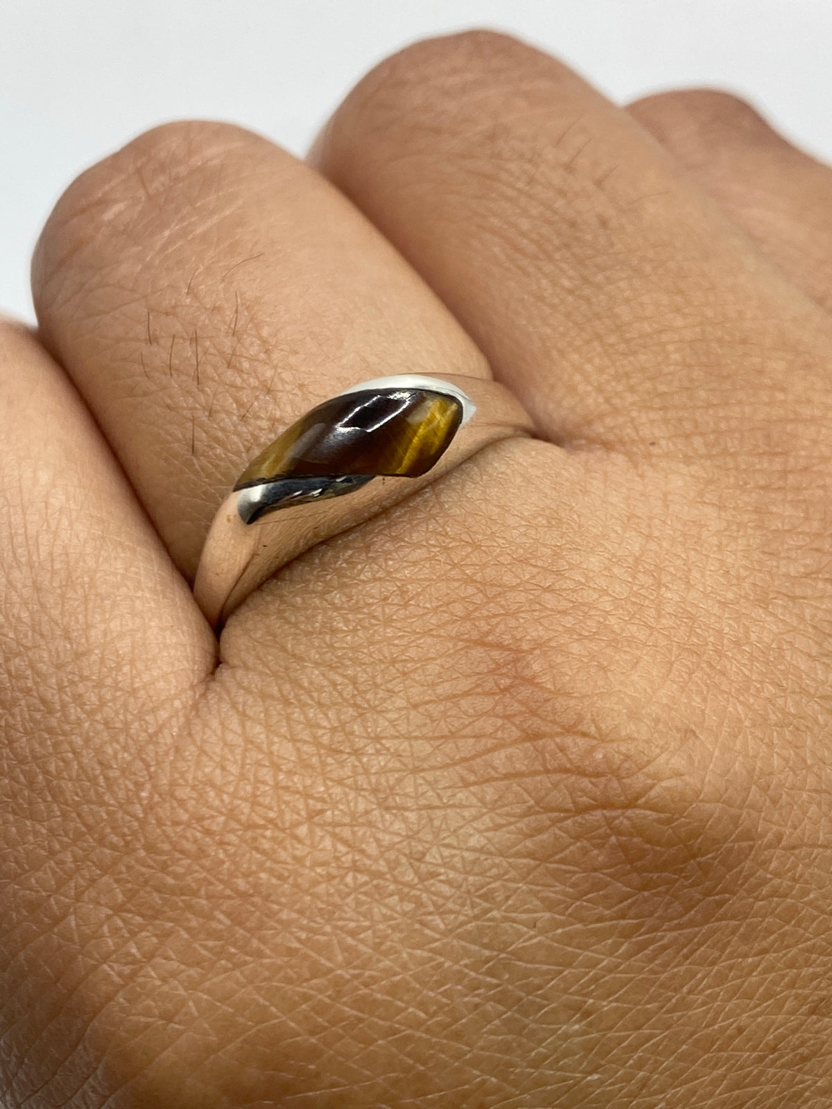 Anillo Ojo de Tigre de Plata 925 — Taxco — foto 6