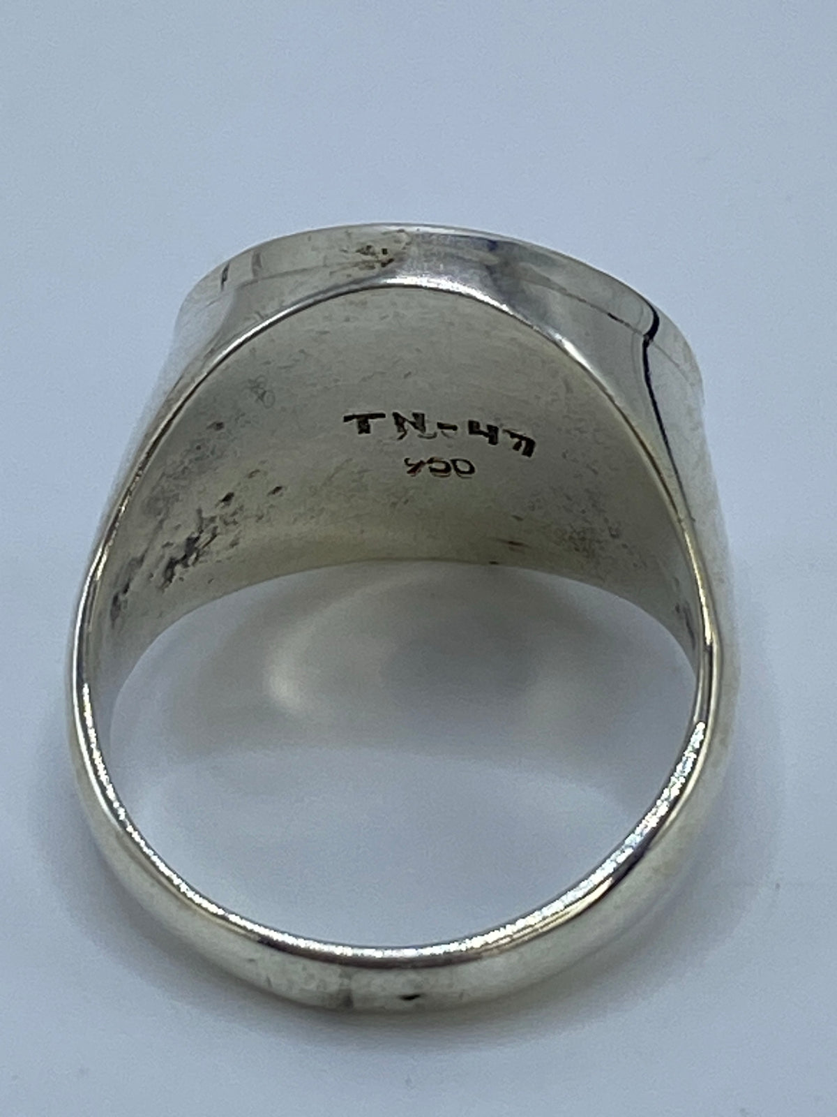 Anillo Calendario Azteca Repujado Plata 950 — Taxco — foto 5