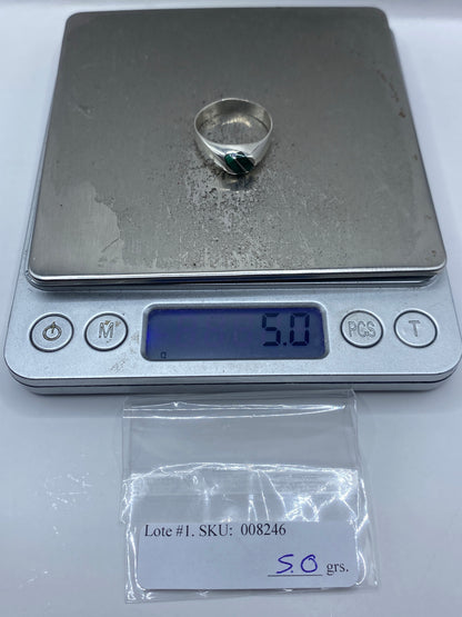 Anillo de Plata Malaquita Verde — Taxco 925 — foto 7